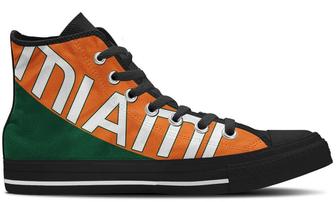 Miami Hu High Top Shoes Sneakers - Monsterry