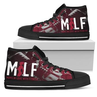 MILF Mom In Love With Fitness High Top Shoes - Monsterry DE