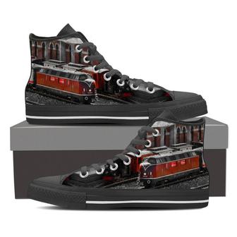 Model Train High Top Shoes Sneakers - Monsterry UK