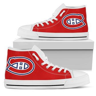 Montreal Canadiens Red High Top Shoes | Favorety CA