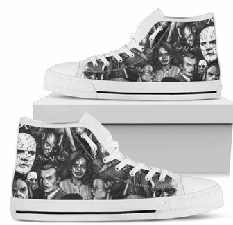 Most Favorite Horror Character Sneakers High Top Shoes High Top Shoes - Monsterry