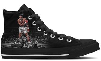 Muhammad Ali High Tops Canvas Shoes - Monsterry