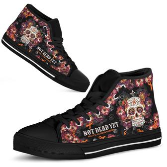 Multiple Sclerosis Sugar Skull High Top Shoes - Monsterry