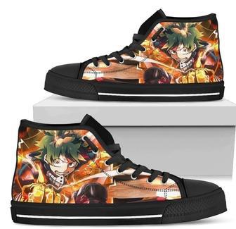 My Hero Academia Midoriya Sneakers High Top Anime Fan High Top Shoes | Favorety CA