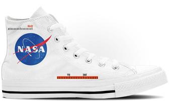 NASA High Tops Canvas Shoes - Monsterry