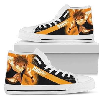 Natsu Fairy Tail Anime Sneakers High Top Shoes Fan High Top Shoes | Favorety UK