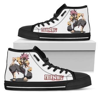 Natsu Sneakers High Top Shoes Fairy Tail | Favorety CA