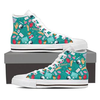 Natural Medicine Pattern High Top Shoes Sneakers - Monsterry UK