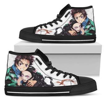 Nezuko & Tanjiro Demon Slayer High Top Shoes | Favorety DE