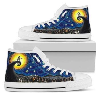 Nightmare Before Christmas Spiral Hill Sneakers High Top High Top Shoes | Favorety DE