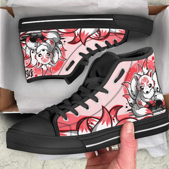 Ninetail fox Spirit High Top Shoes - Monsterry