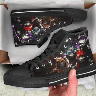 Ninja Turtles High Top Ninja Turtles Custom Movie Shoes Movie Celebrity Gift Black High Top Shoes | Favorety AU