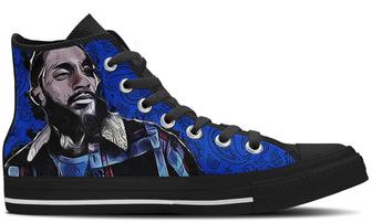 Nipsey Hussle High Tops Canvas Shoes - Monsterry AU
