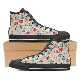 Nurse High Top Shoes Sneakers - Monsterry AU