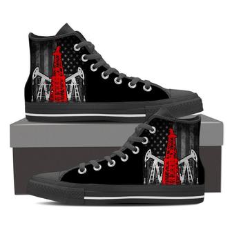 Oil Field High Top Shoes Sneakers - Monsterry CA