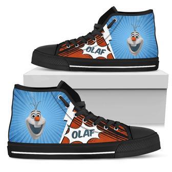 Olaf Sneakers Frozen High Top Shoes Fan Gift | Favorety UK