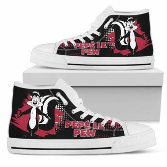 Pepe Le Pew Sneakers High Top Shoes Looney Tunes Fan High Top Shoes | Favorety DE