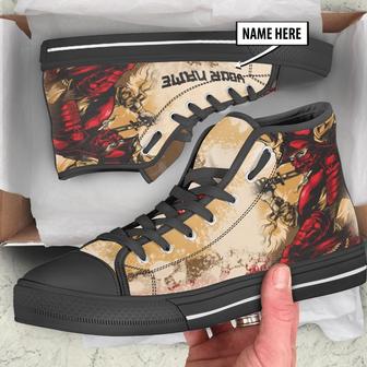 Personalized Masked Samurai Warrior High Top Shoes - Monsterry UK