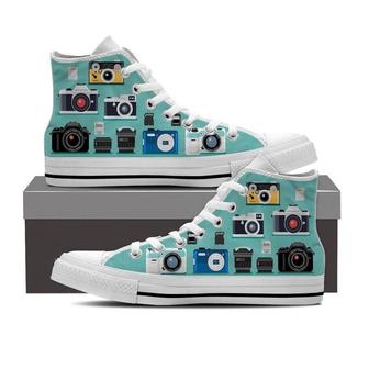 Photography Camera -Clearance High Top Shoes Sneakers - Monsterry AU