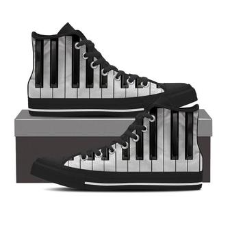 Piano High Top Shoes Sneakers - Monsterry AU