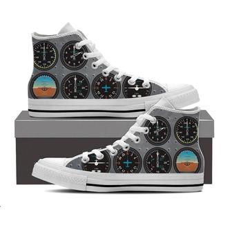Pilot Gauge -Clearance High Top Shoes Sneakers - Monsterry AU