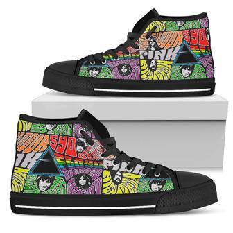 Pink Floyd Psychedelic Sneakers High Top Shoes High Top Shoes | Favorety CA