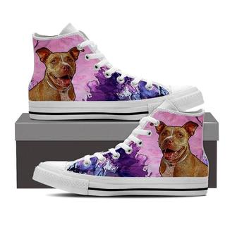 Pitbull Lovers High Top Shoes - Monsterry AU