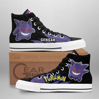 Pokemon Gengar High Top Shoes Custom Anime Sneakers | Favorety