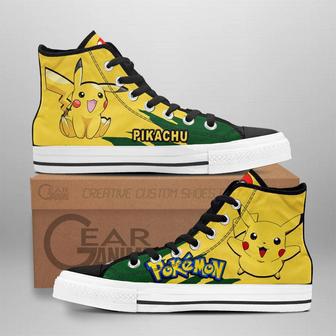 Pokemon Pikachu High Top Shoes Custom Anime Sneakers | Favorety AU