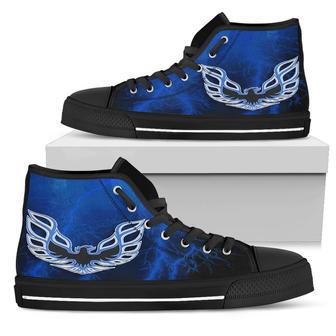 Pontiac Firebird Thunder High Top Shoes Blue | Favorety CA