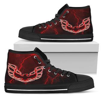 Pontiac Firebird Thunder High Top Shoes Red | Favorety DE