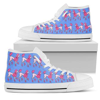 Poodle Pattern Women's High Top Shoes - Monsterry
