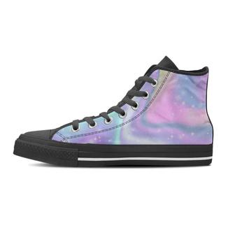 Psychedelic Holographic Women's High Top Shoes - Monsterry UK