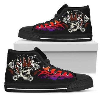 Punk Canvas High Top Shoes - Monsterry UK