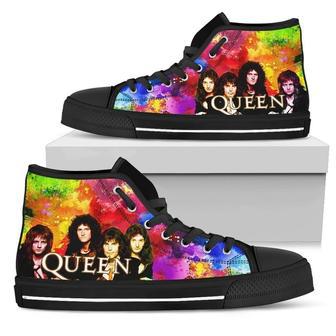 Queen Band Shoes High Top Sneakers Colorful For Music Fan High Top Shoes | Favorety CA