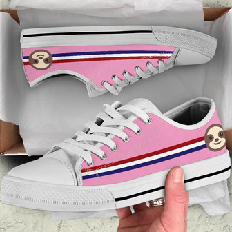 Racer Sloth Pink High Top Shoes - Monsterry