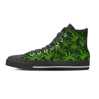 Reggae Leaf Rasta Men's High Top Shoes - Monsterry AU