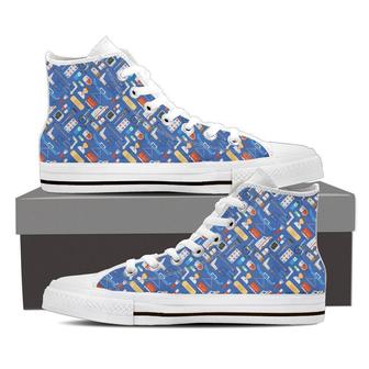Registered Nurse High Top Shoes Sneakers - Monsterry AU