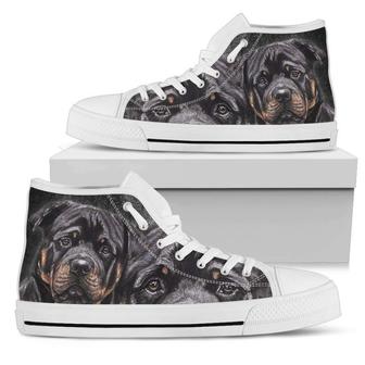 Rottweiler Lovers Women's High Top Shoes - Monsterry AU