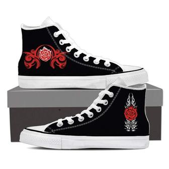RWBY Ruby Rose Symbol High Top Shoes - Monsterry CA