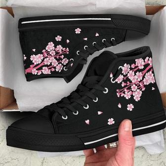 Sakura High Top Cherry Blossom High Top Shoes Sneakers For Adults, High Top Shoes, Converse Style, | Favorety AU