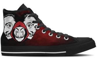 Salvador Dali High Tops Canvas Shoes - Monsterry