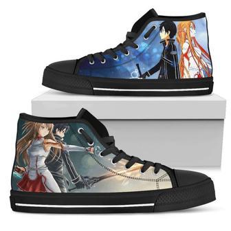 SAO Sneakers Asuna and Kirito High Top Shoes | Favorety DE