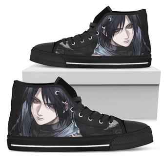 Sasuke High Top Shoes Rinnegan And Sharingan Naruto - Monsterry AU