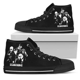 Scorpions Band Sneakers High Top Shoes For Music High Top Shoes | Favorety UK