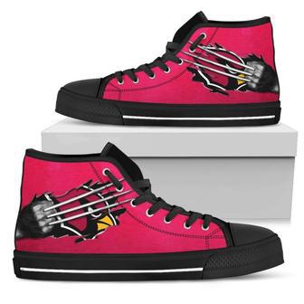 Scratch Of The Wolf Arizona Cardinals High Top Shoes | Favorety AU