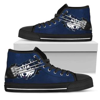 Scratch Of The Wolf Connecticut Huskies High Top Shoes - Monsterry CA