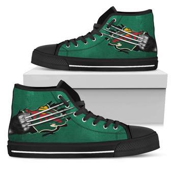 Scratch Of The Wolf Minnesota Wild High Top Shoes | Favorety