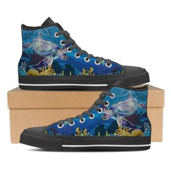 Sea Turtle -Clearance High Top Shoes Sneakers - Monsterry DE