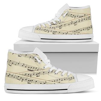 Sheet Music High Top Shoes Sneakers - Monsterry CA
